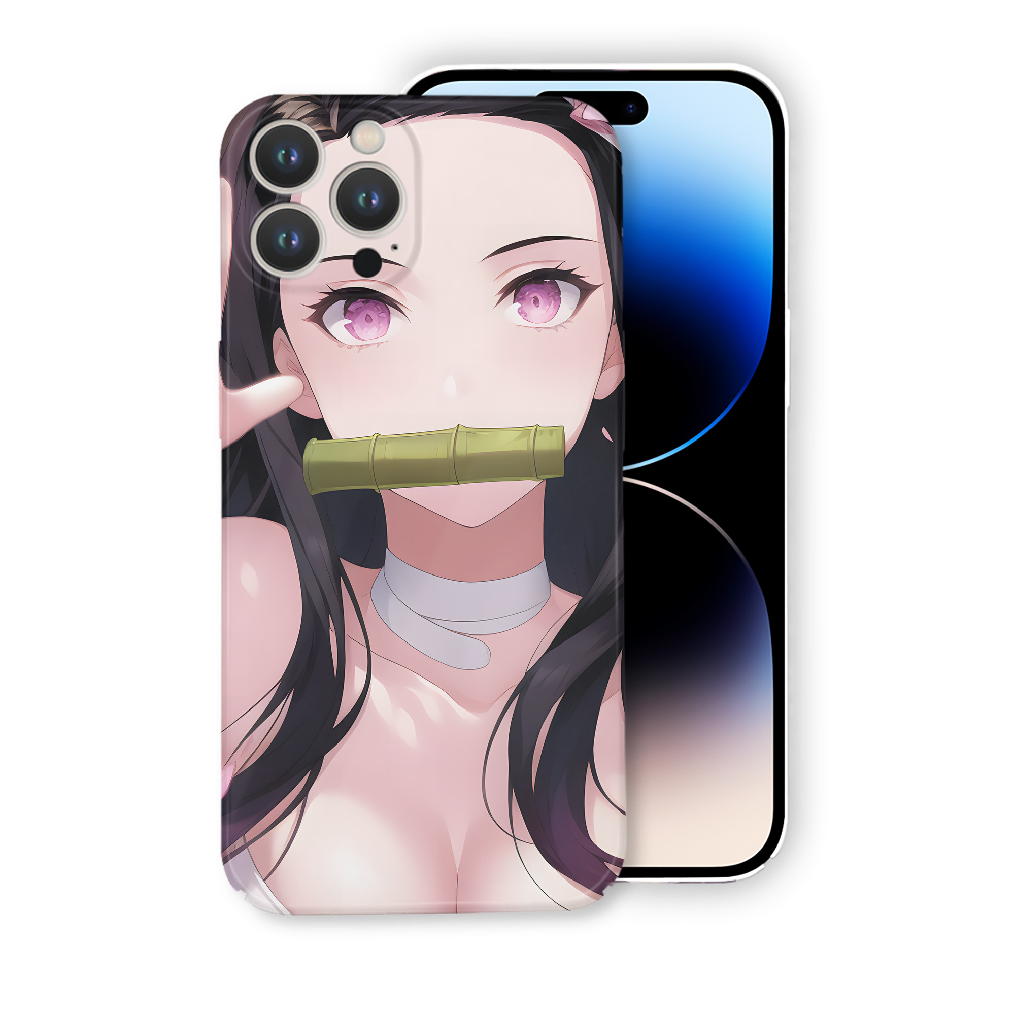 （画像用） 鬼滅の刃（きめつのやいば）竈門 禰󠄀豆子／かまど ねずこ Kamado Nezuko 【iPhone 14シリーズ対応】ハードケース